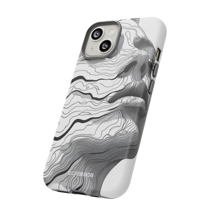 Topographic Serenity | Protective Phone Case for iPhone