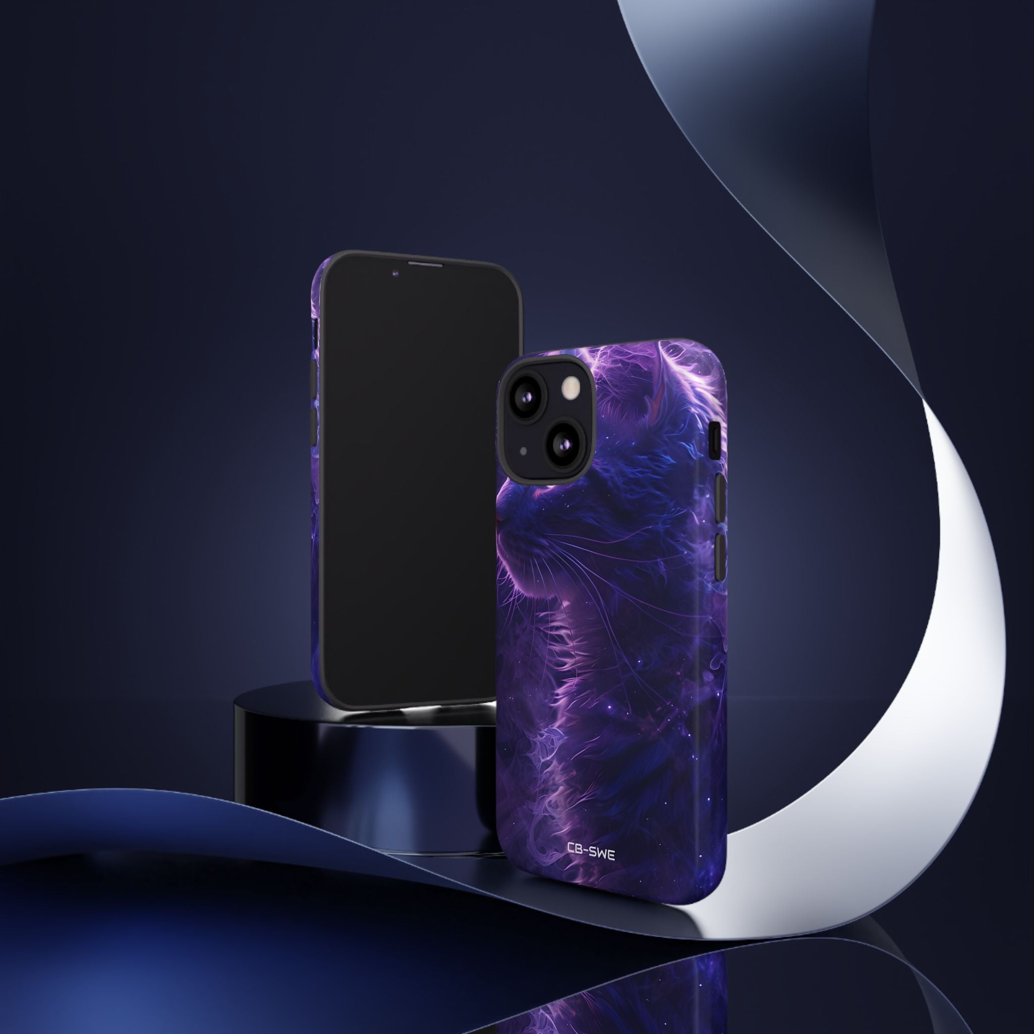 Mystical Starlit Cat - iPhone Case