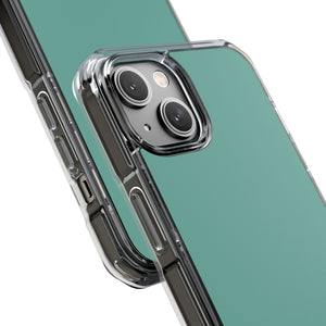 Green Sheen | Handyhülle für iPhone (Clear Impact Case – magnetisch) 