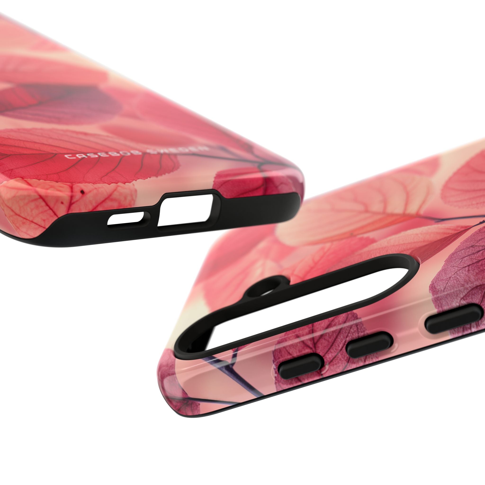 Elegant Pink Leaves Samsung S24 - Tough Phone Case