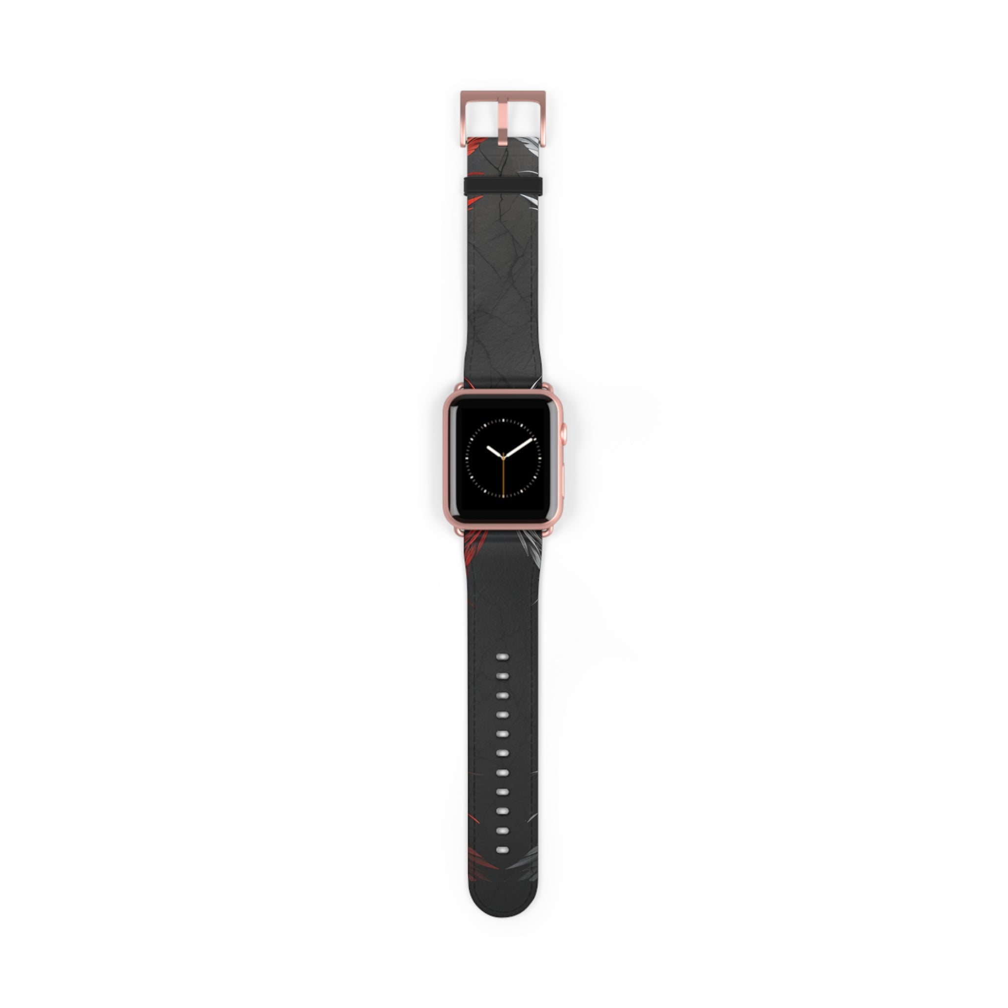 Crimson Silver Wings - Watch Band