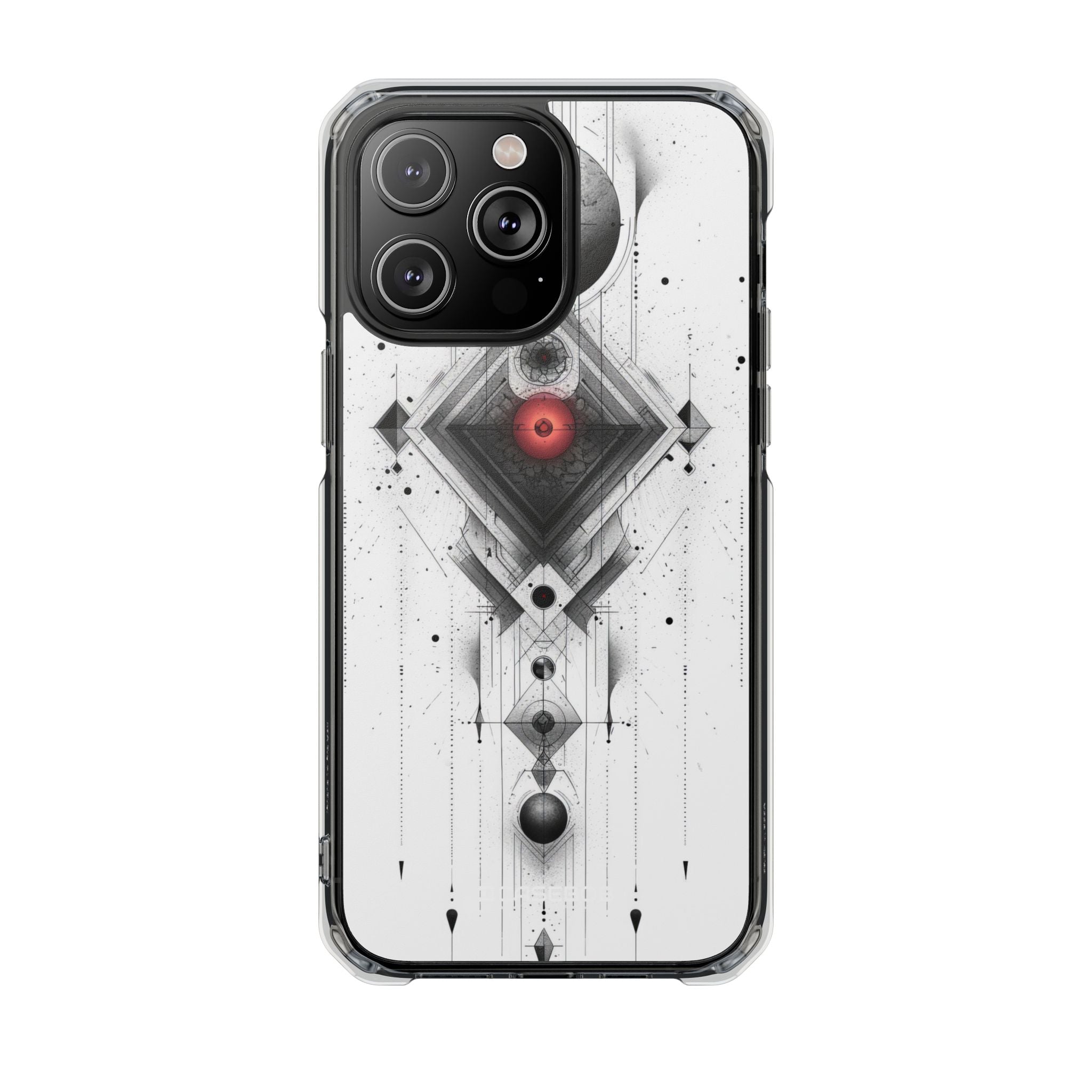 Red Geometry Harmony - Phone Case for iPhone