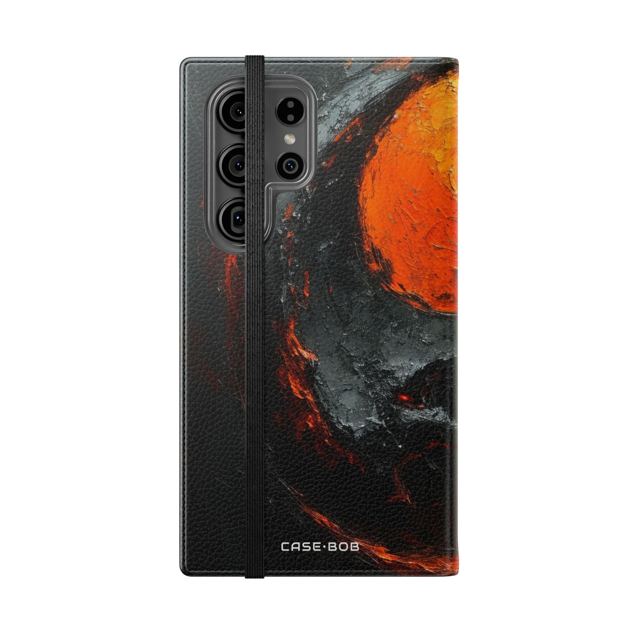 Tulinen Yin Yang - Samsung S23 Ultra -lompakkokotelo