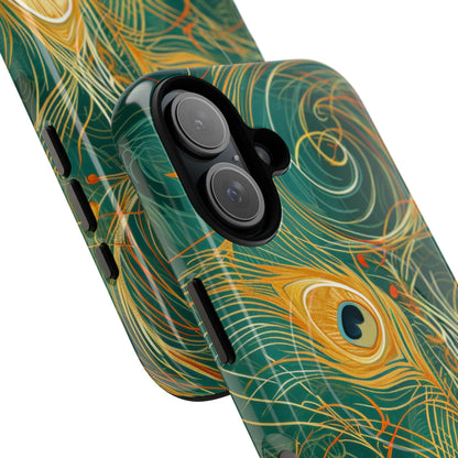 Vibrant Peacock Whirl iPhone 16 - Tough+