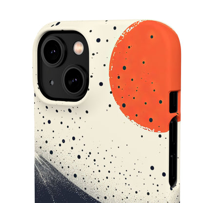 Red Sun Over Flowing Horizons iPhone 14 - Slim Phone Case