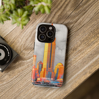 Lebendige Stadtskyline iPhone 16 - Robust