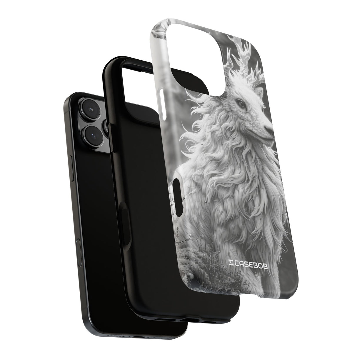 Mystical Majesty: Grayscale Enchantment - for iPhone 16