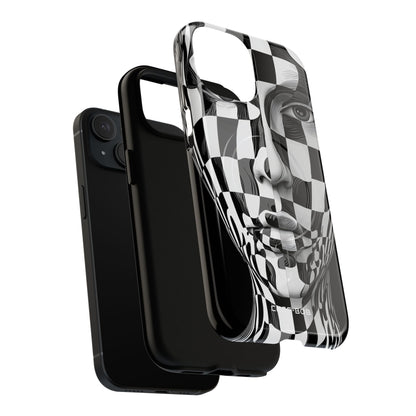 Checkered Face iPhone 15 Case - Tough+