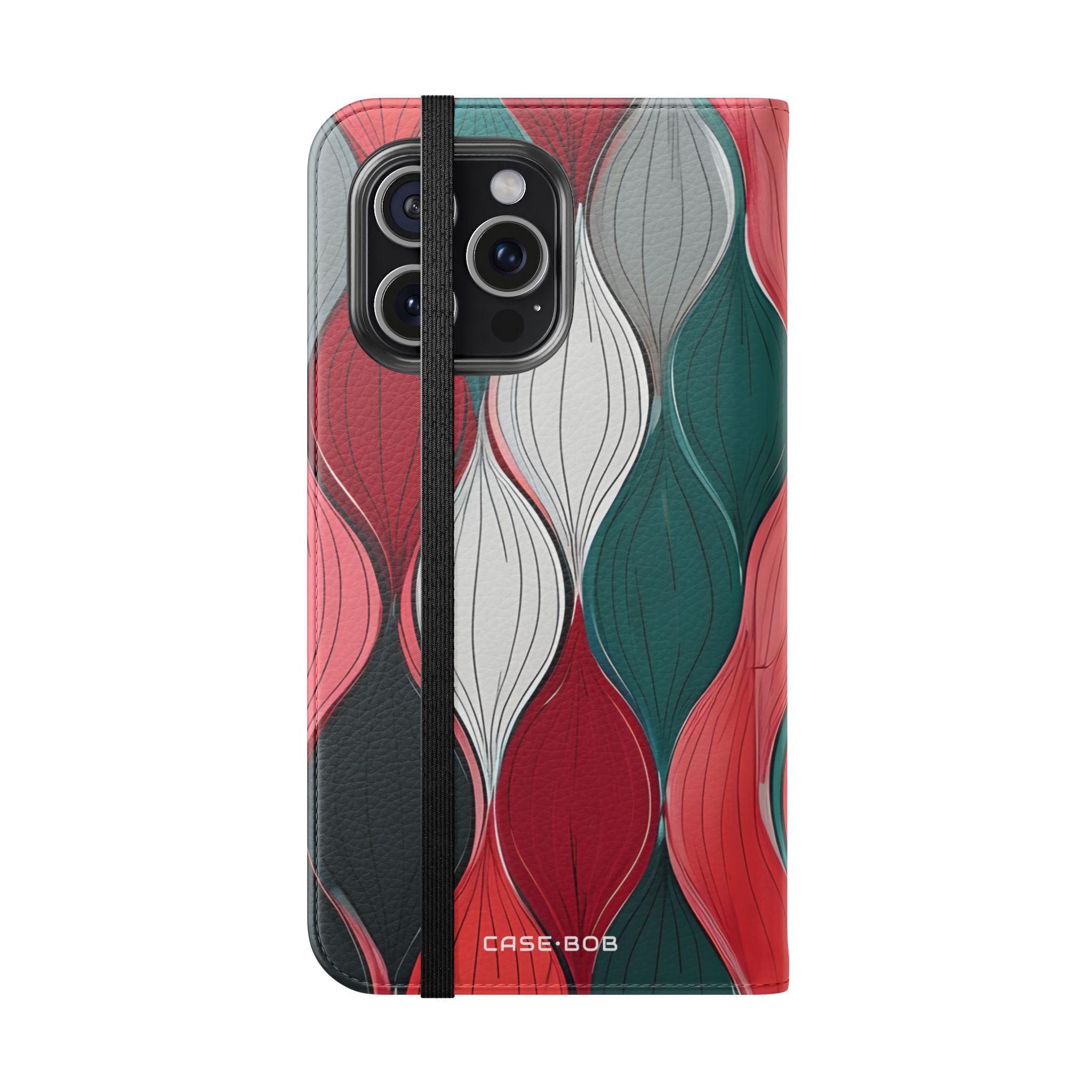 Leaf Spiral Pink - iPhone 15 Pro Max Case - Wallet