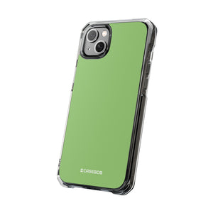 Pistachio Green | Phone Case for iPhone (Clear Impact Case - Magnetic)