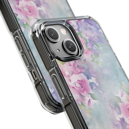 Dreamy Floral Watercolor - Clear Impact iPhone 14 Phone Case