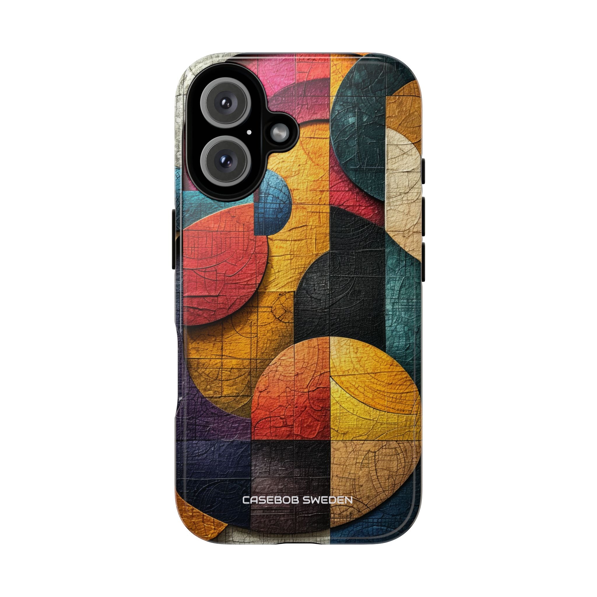 Vibrant Geometric Art - Tough iPhone 16 Phone Case