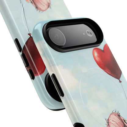 Heart Balloon Glow iPhone 17 Air Case - Tough+