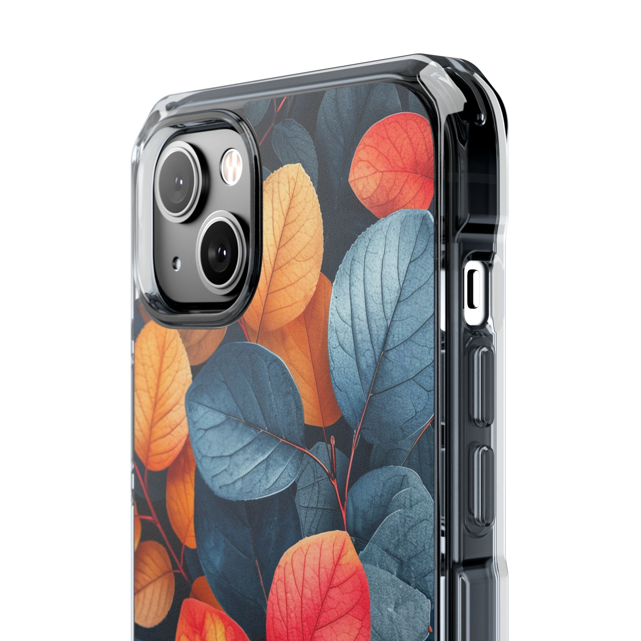 Vibrant Nature Leaves - Clear Impact iPhone 14 Phone Case