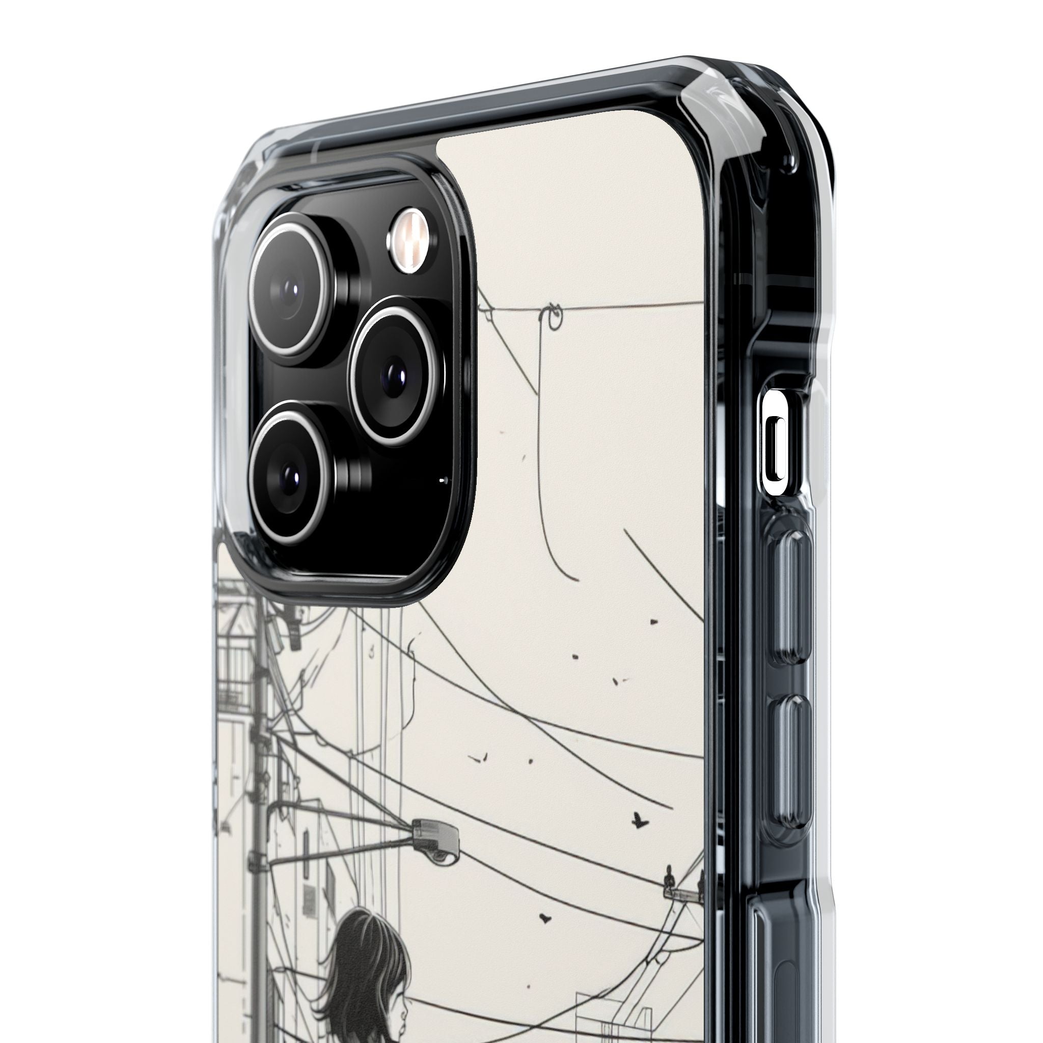 Urban Solitude Sketch - Phone Case for iPhone