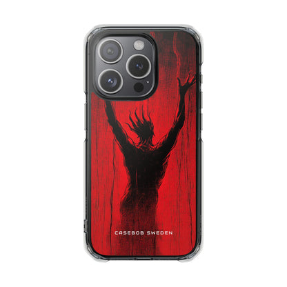 Crimson Despair iPhone 15 - Clear Impact Phone Case