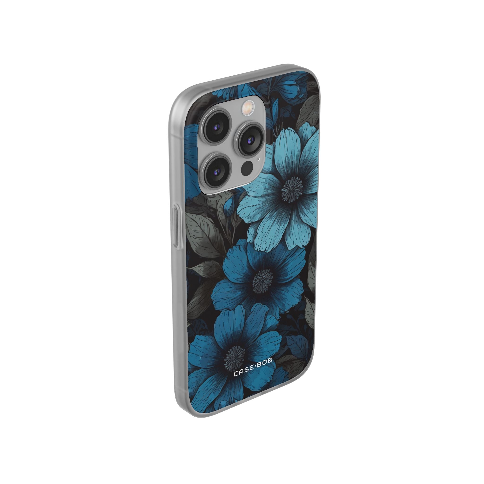 Blue Petal Radiance iPhone 14 Pro Case - Soft