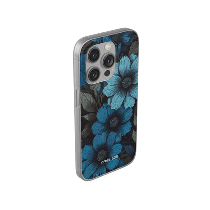 Blue Petal Radiance iPhone 14 Pro Case - Soft