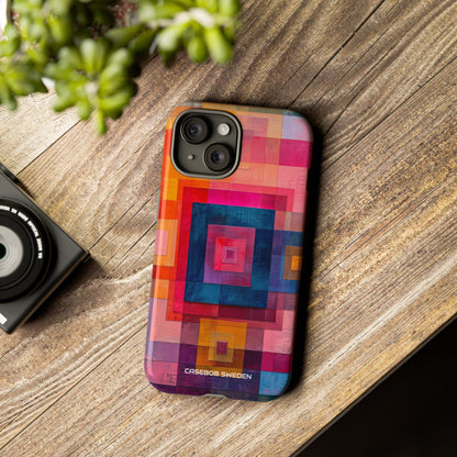 Vibrant Geometry - Tough iPhone 15 Phone Case