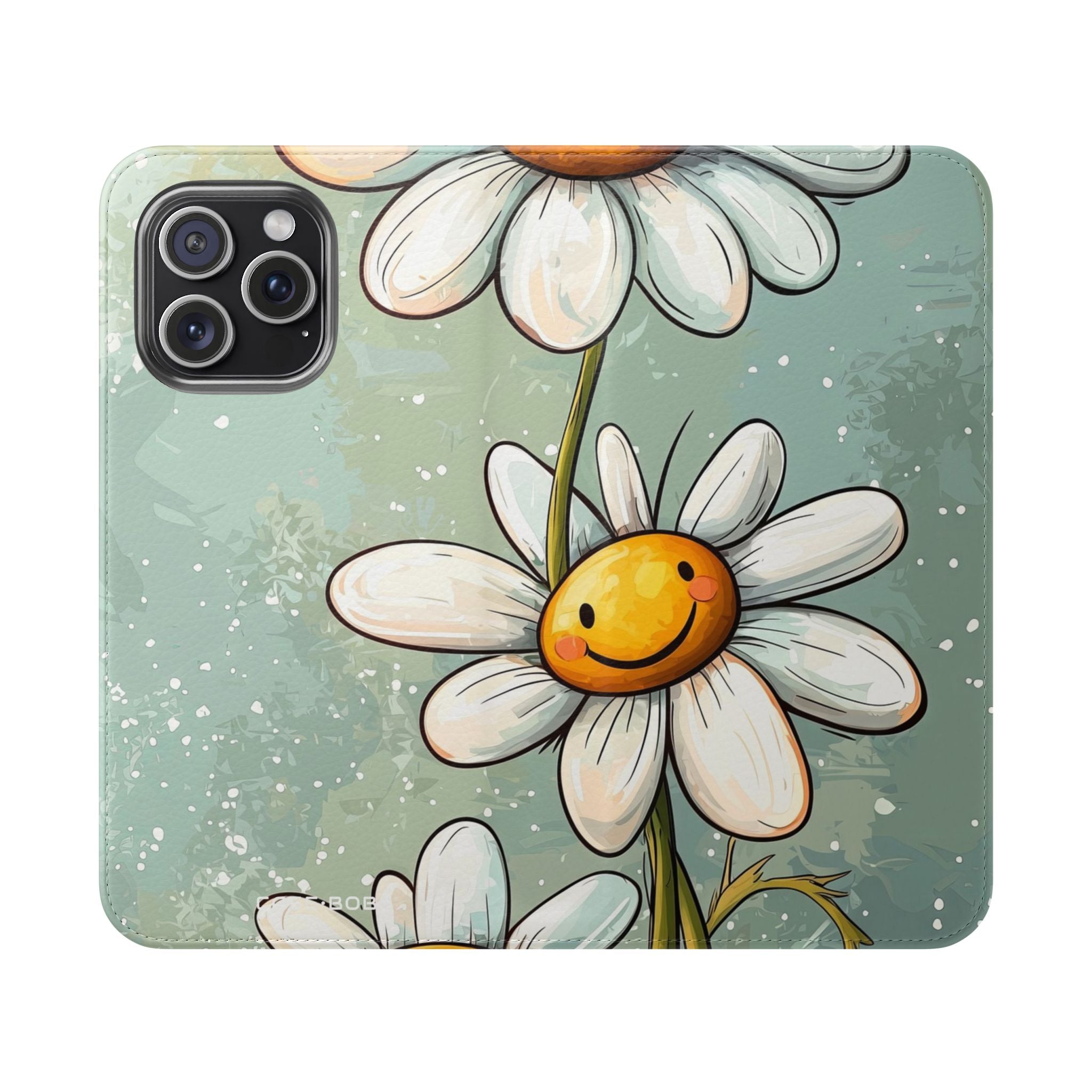 Smiling Daisies Burst - iPhone 15 Pro Max Case - Wallet