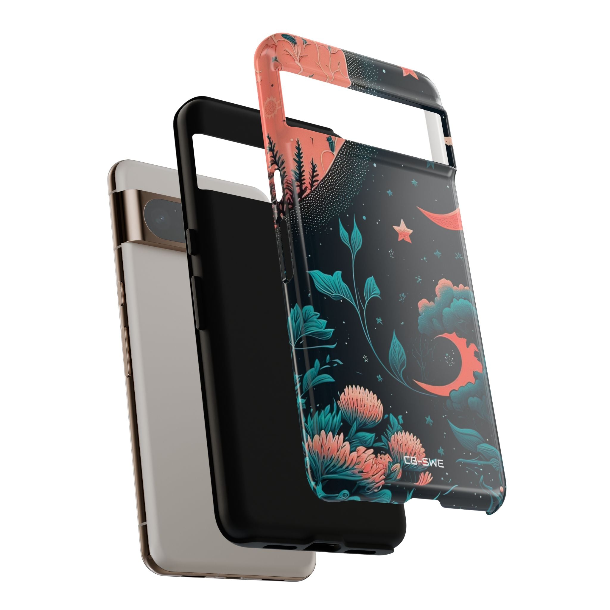 Cosmic Floral Dreams - Google Pixel Case