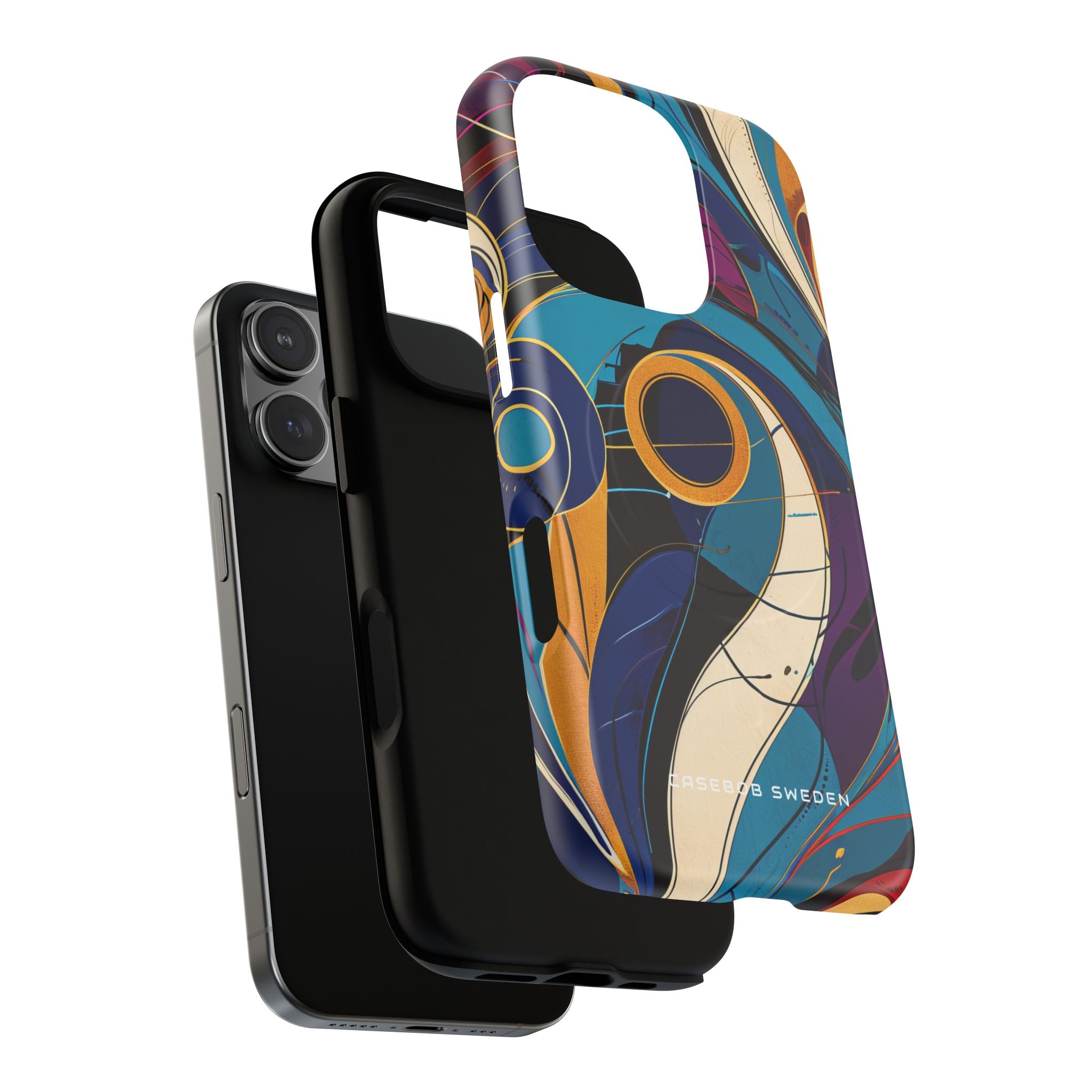 Vintage Vortex Harmony iPhone 16 | Tough+ Phone Case