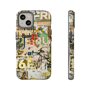 Grunge Vintage Poster - Protective Phone Case