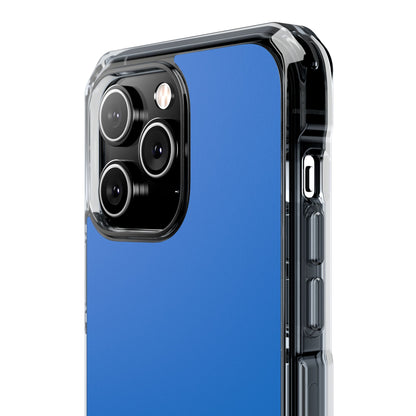 Bright Navy Blue - Clear Impact iPhone 14 Phone Case