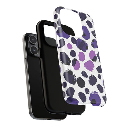 Purple Inkblots iPhone 15 | Tough+ Phone Case