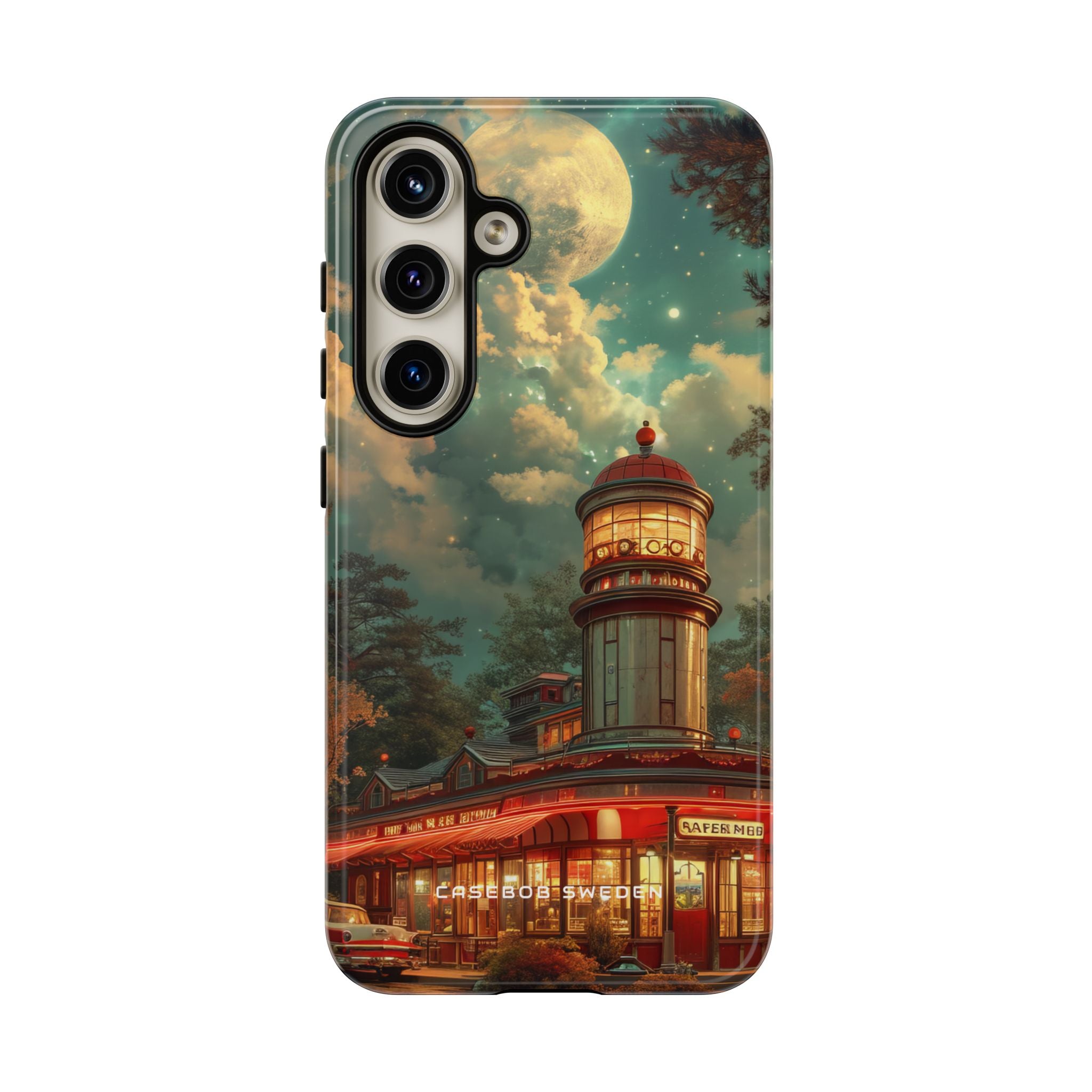 Vintage Moonlit Diner Fantasy Samsung S24 - Tough Phone Case