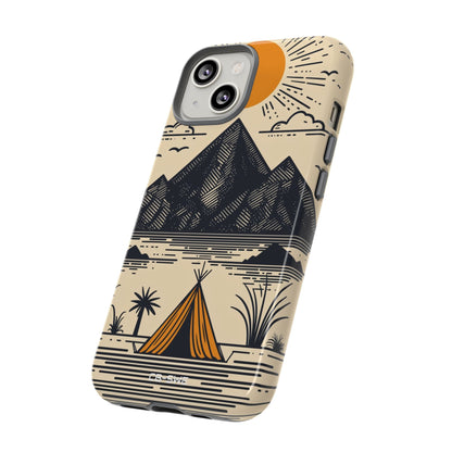 Golden Tent Awaits - iPhone Case
