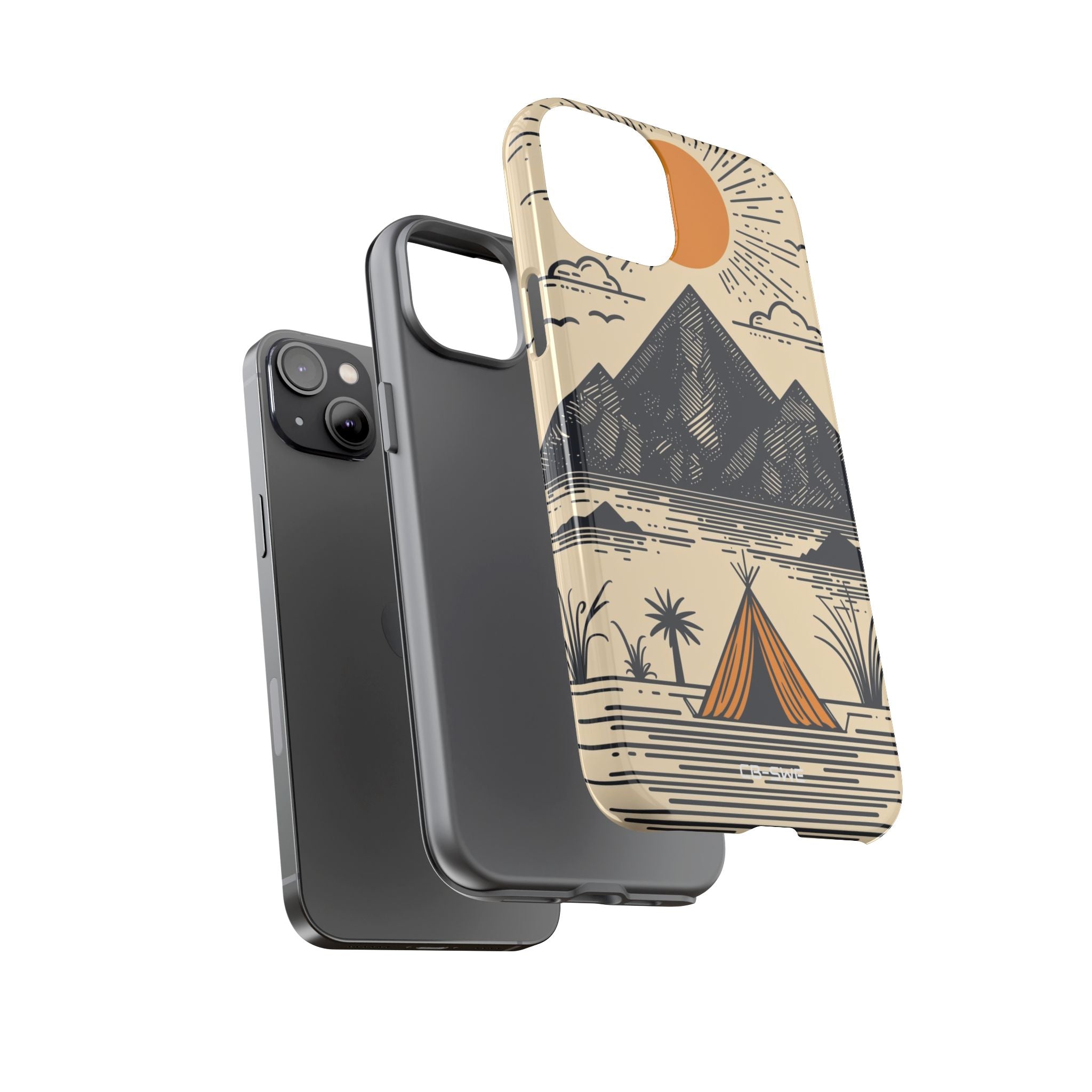 Golden Tent Awaits - iPhone Case