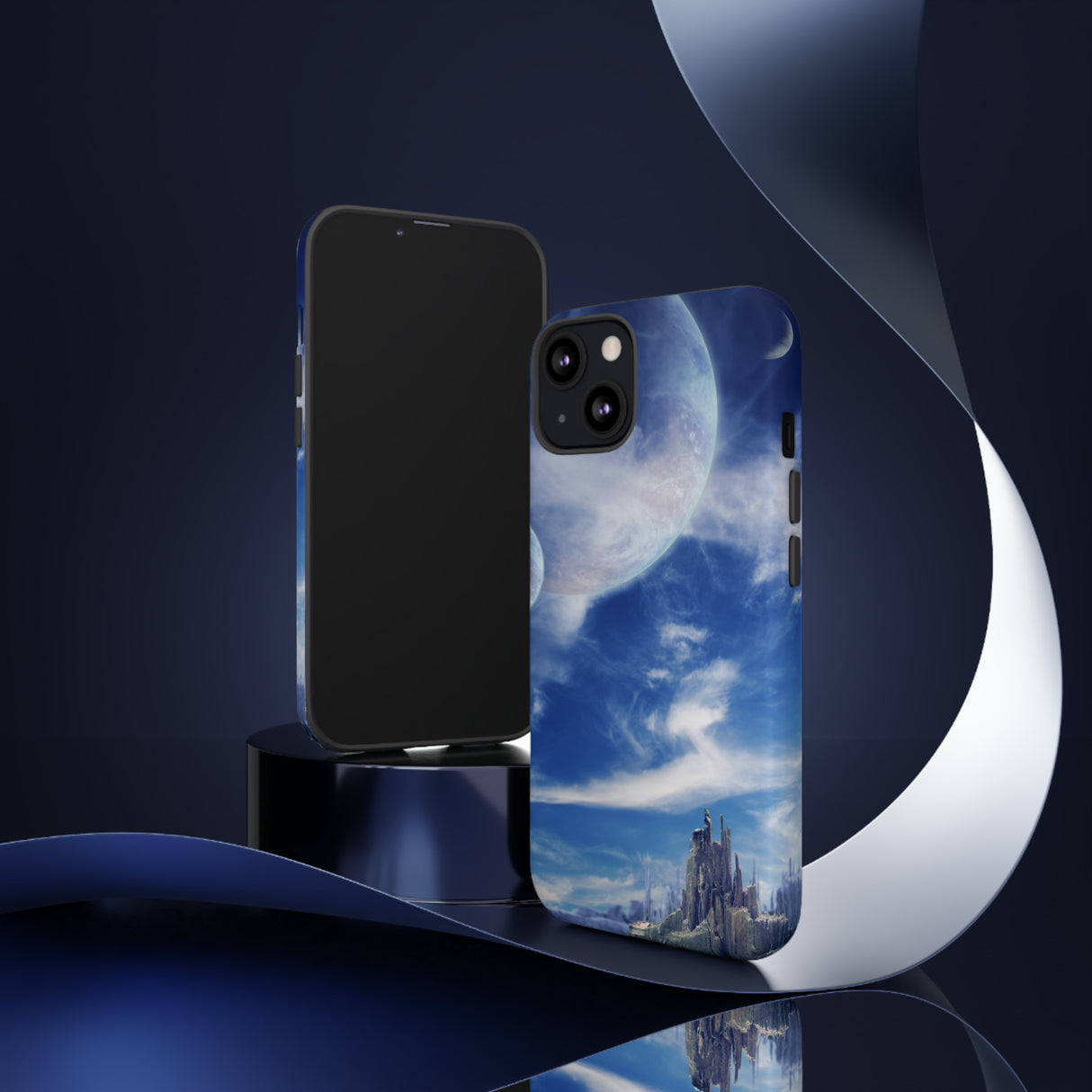 Landscape in fantasy planet 89 - Protective Phone Case