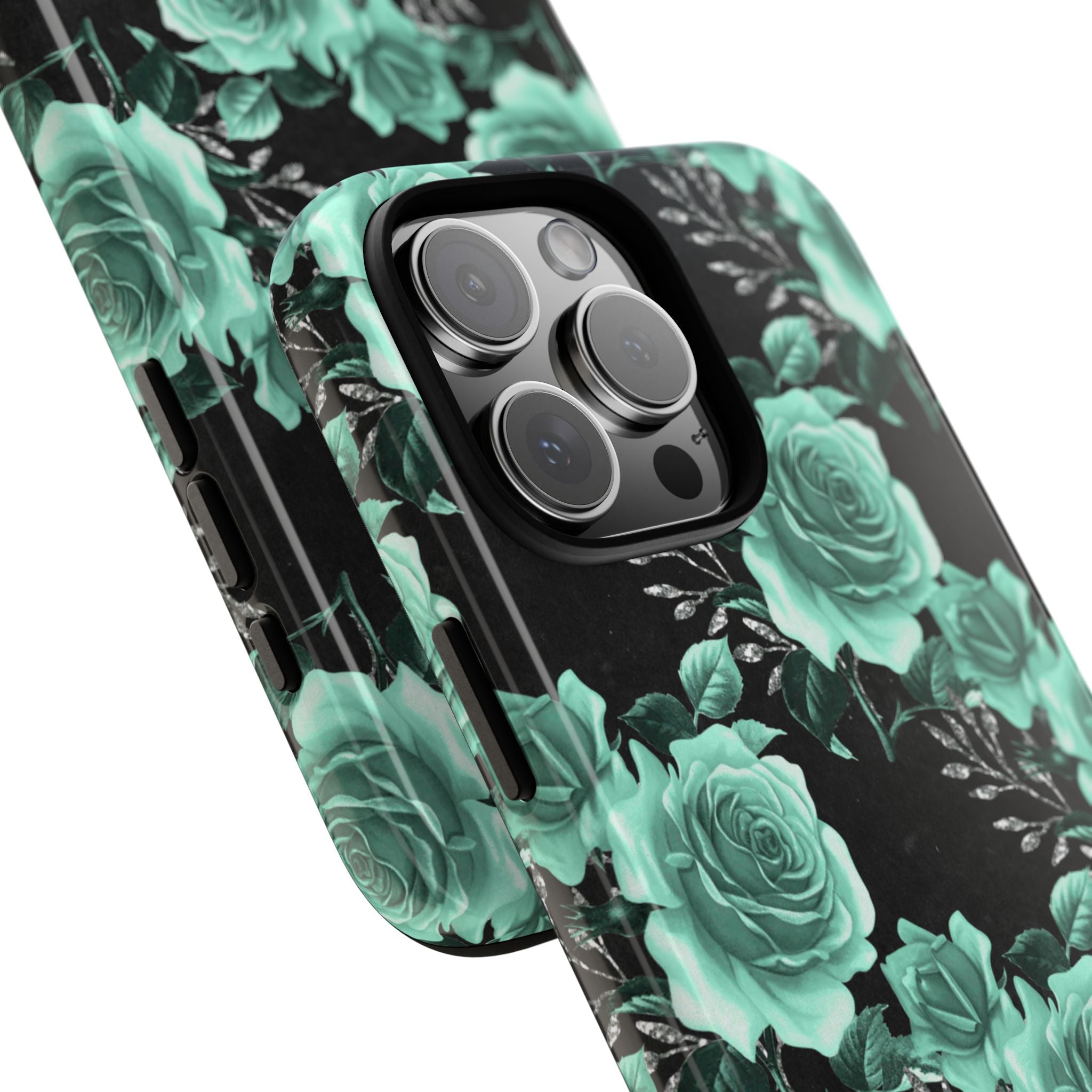 Turquoise Rose Symphony - iPhone Case