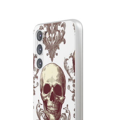 Gothic Skulls and Ornate Foliage Samsung S23 - Flexi Phone Case