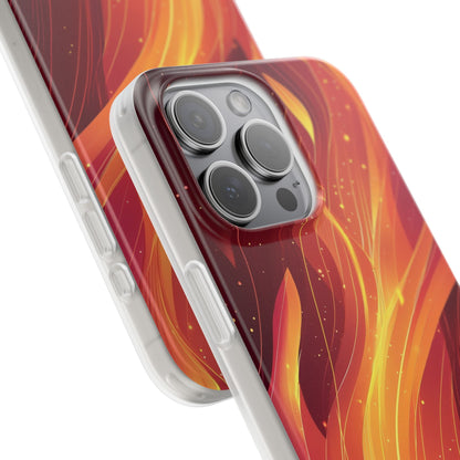 Flaming Flow iPhone 15 Pro Max Case - Soft