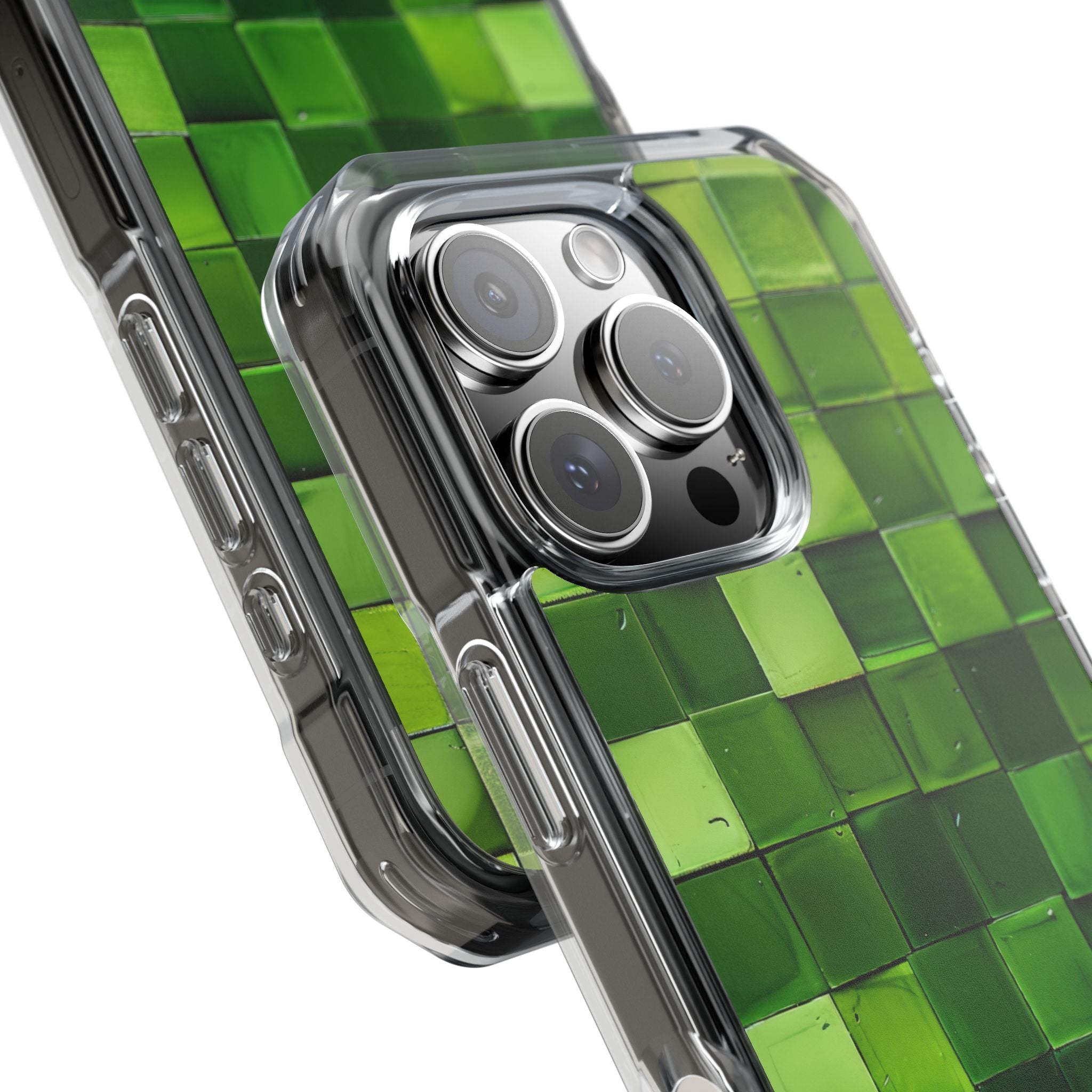 Green Tile Harmony iPhone 16 - Impact Clear+
