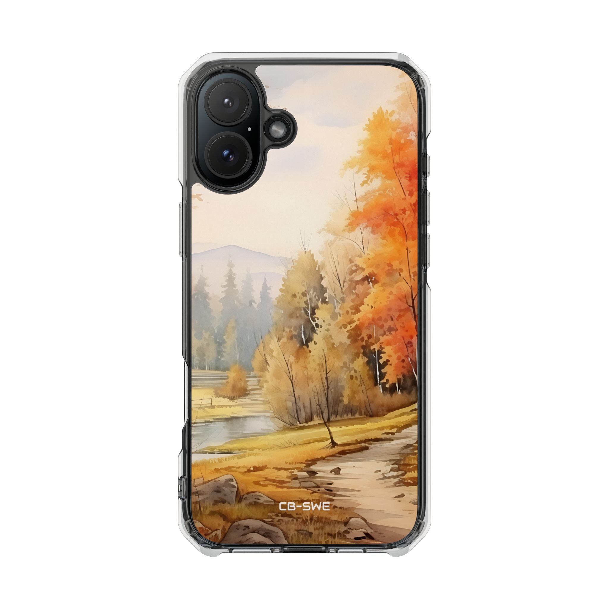 Golden Leaves Drift iPhone Case - Impact