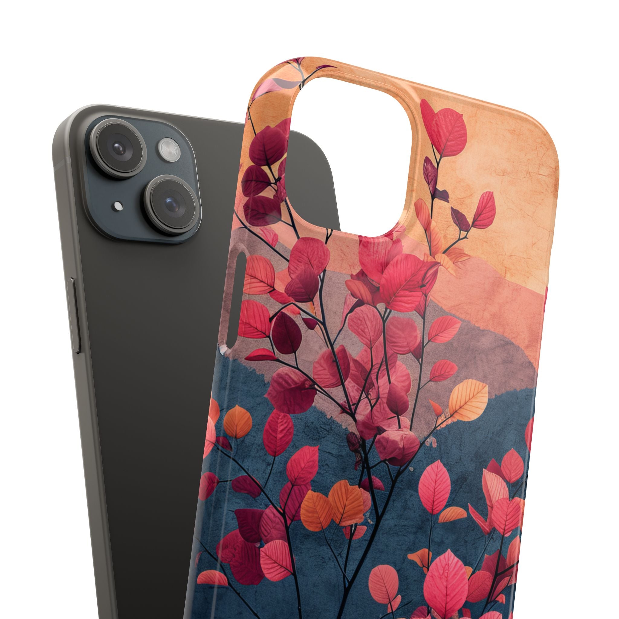 Vibrant Floral Harmony iPhone 15 - Slim Phone Case