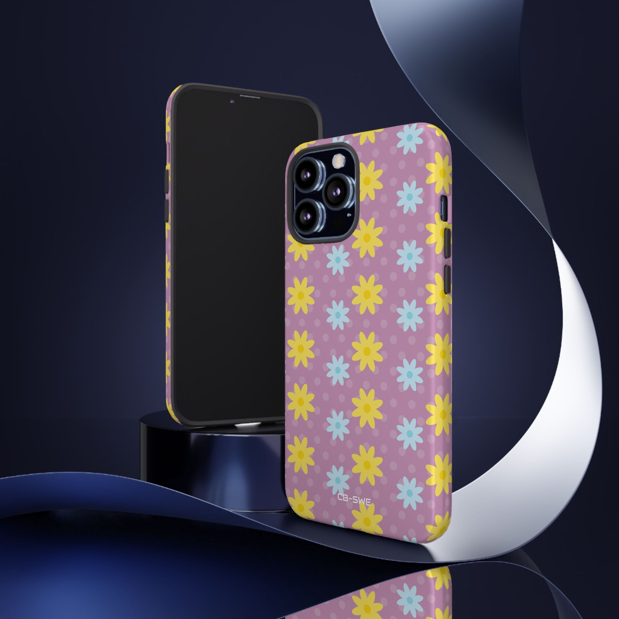 Flower Dots Dance - iPhone Case