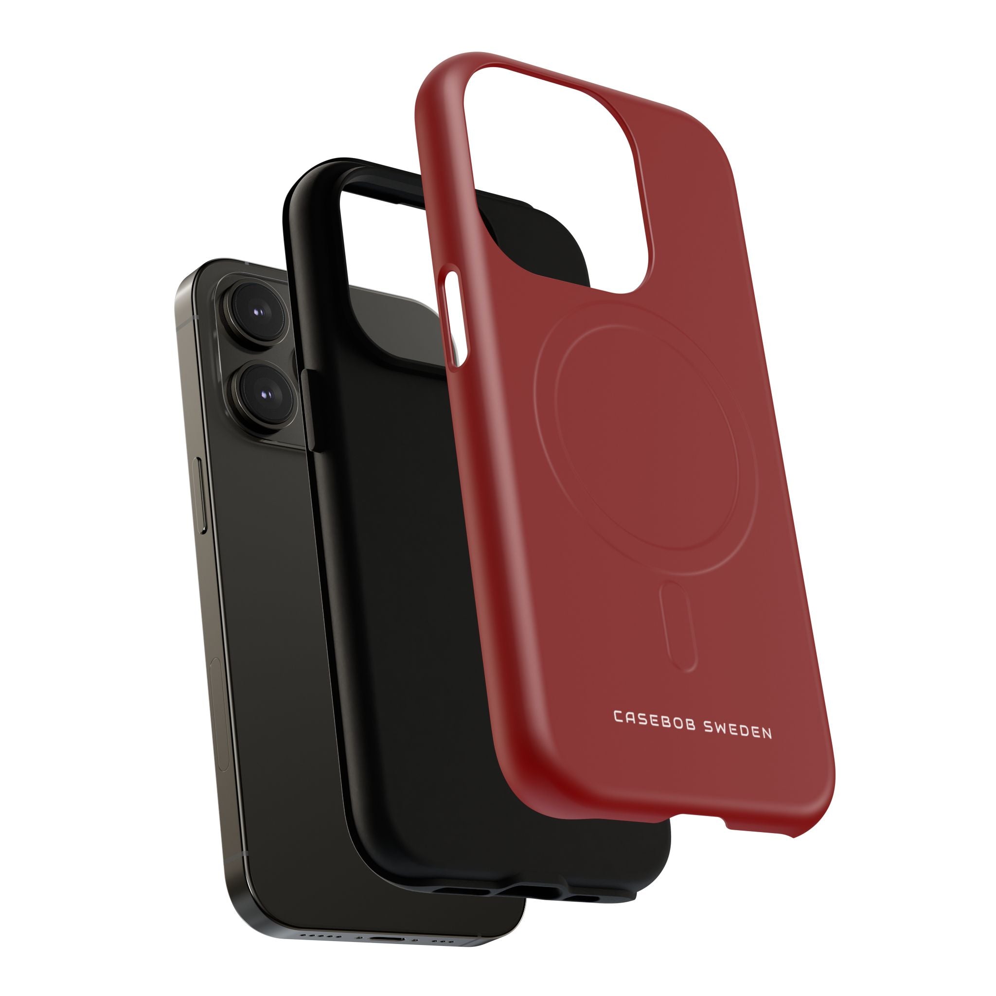 Dark Red iPhone 14 | Tough+ Phone Case