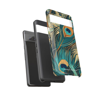 Art Nouveau Peacock Elegance Google Pixel 7 - Tough Phone Case