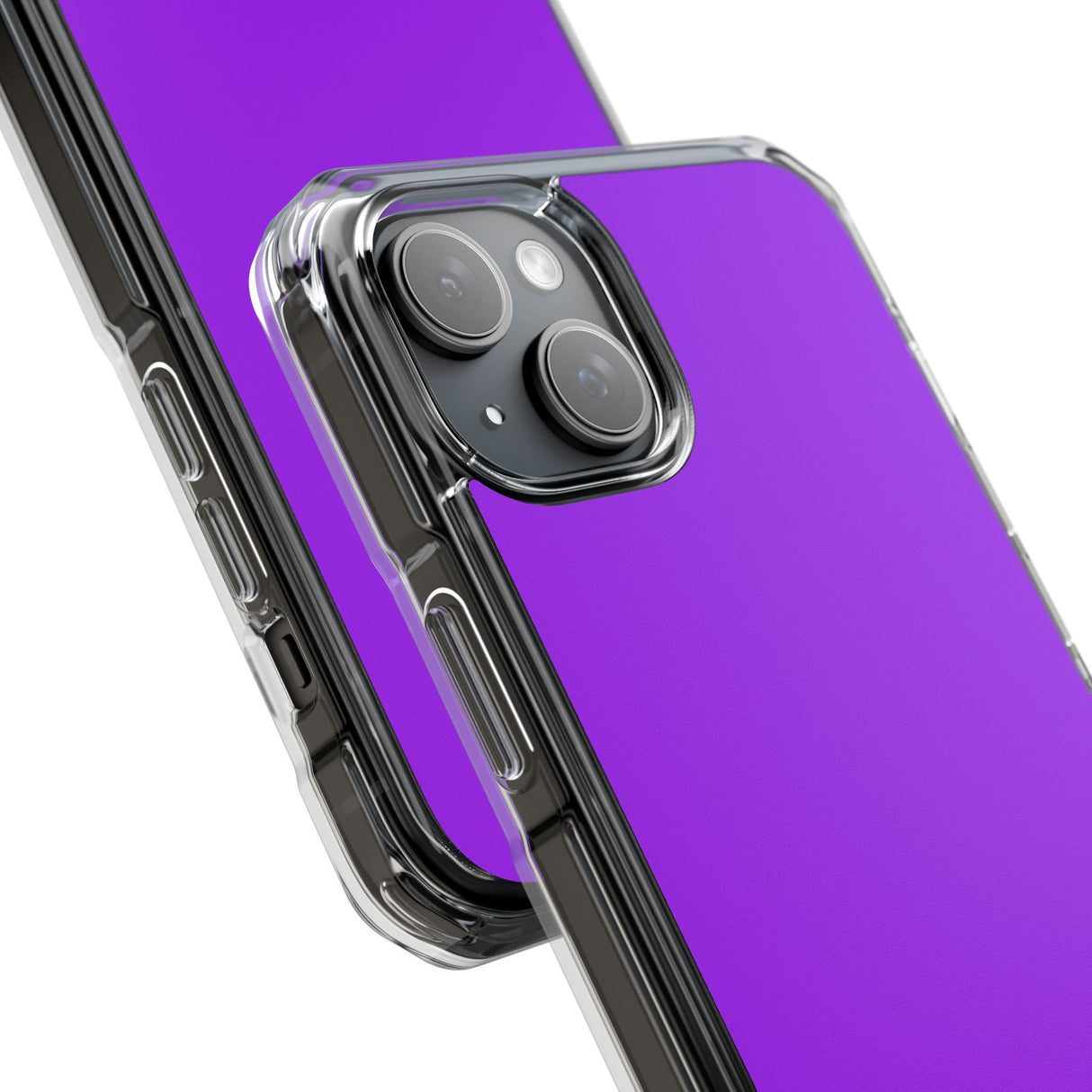 Purple Charm | Handyhülle für iPhone (Clear Impact Case - Magnetisch) 