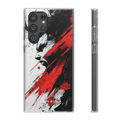 Yelling Profile Burst Samsung S22 Ultra Case - Soft