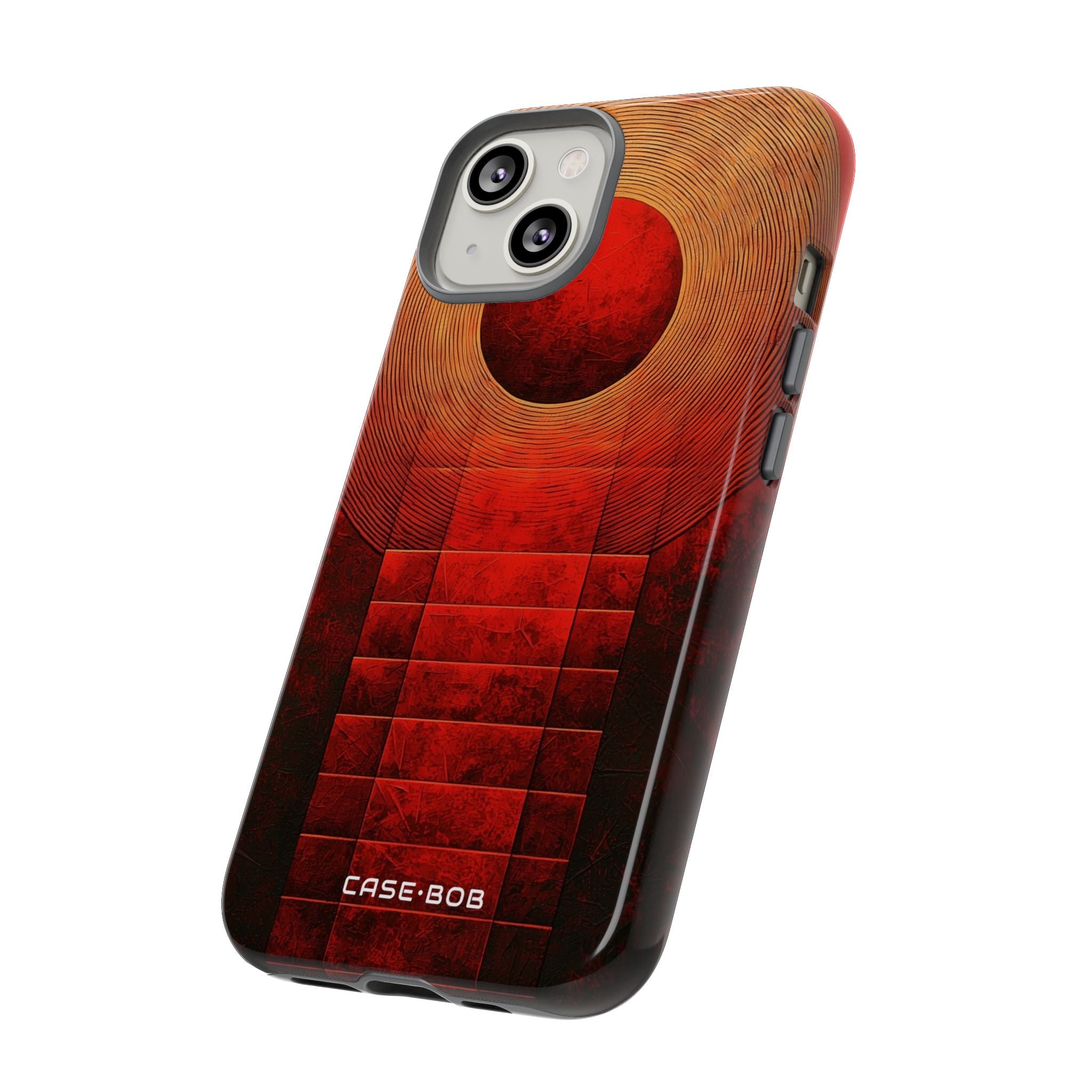 Crimson Orbit iPhone 14 Case - Tough