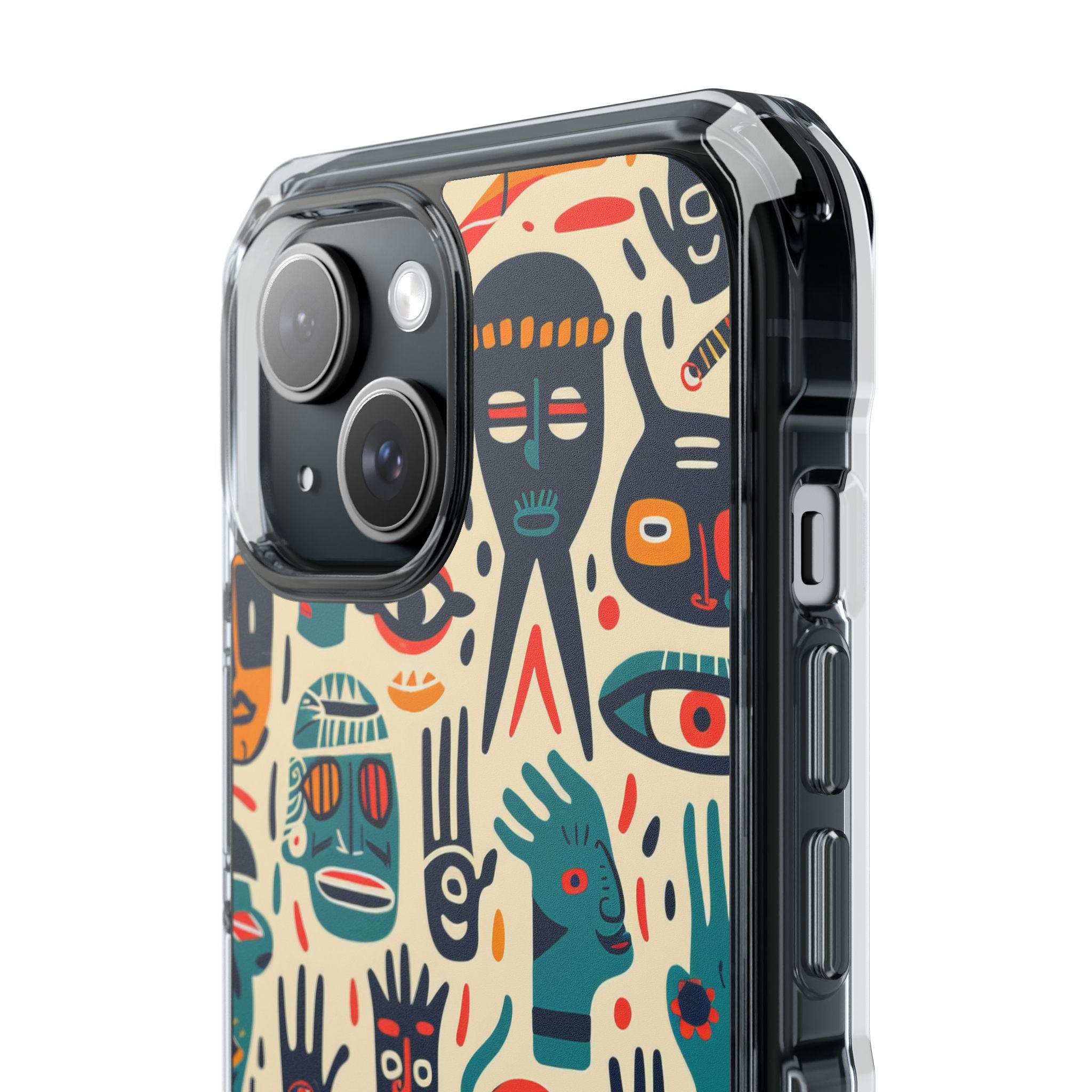 Masked Hands Yellow iPhone 15 Case - Impact