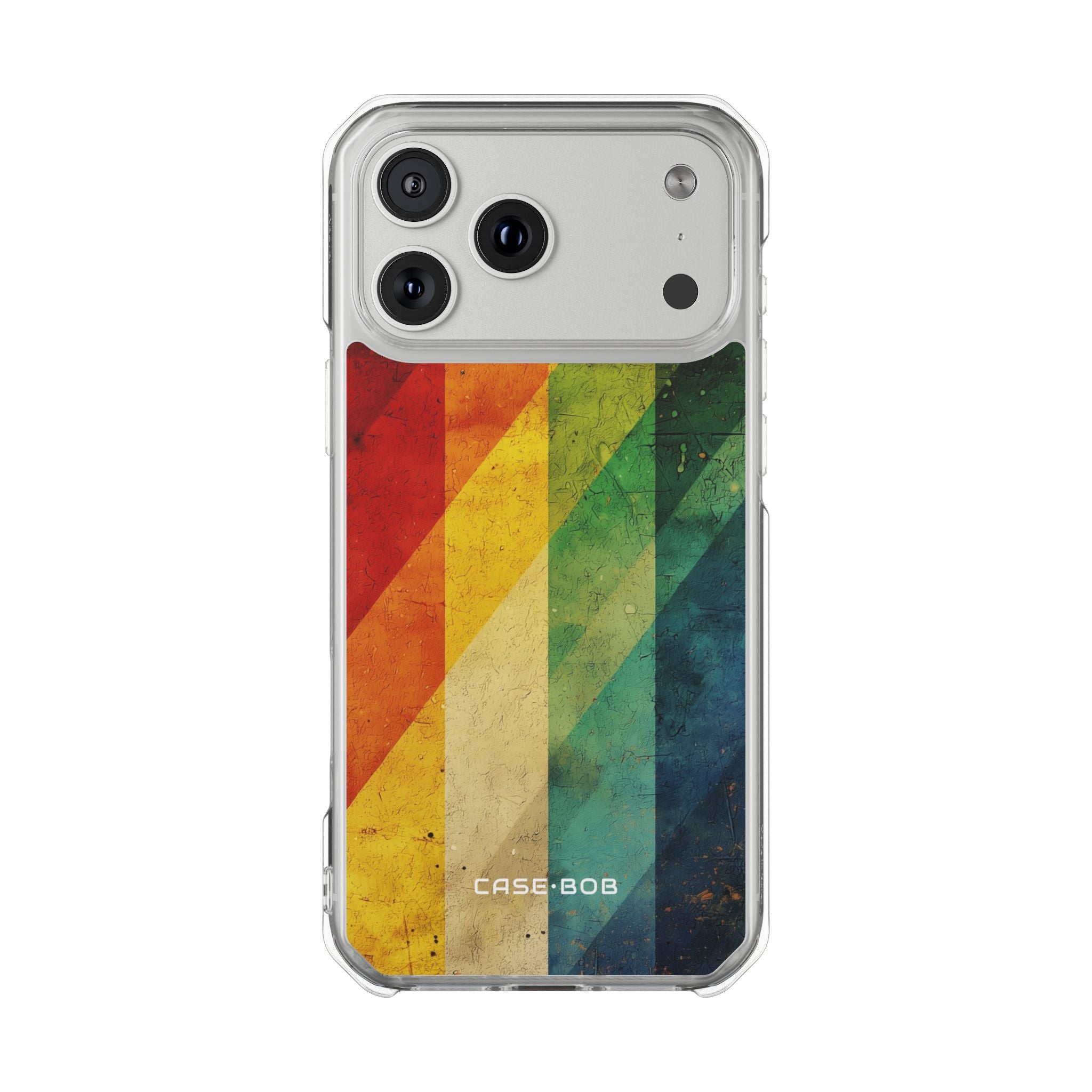 Distressed Rainbow Bands iPhone 17 Pro Max Case - Impact