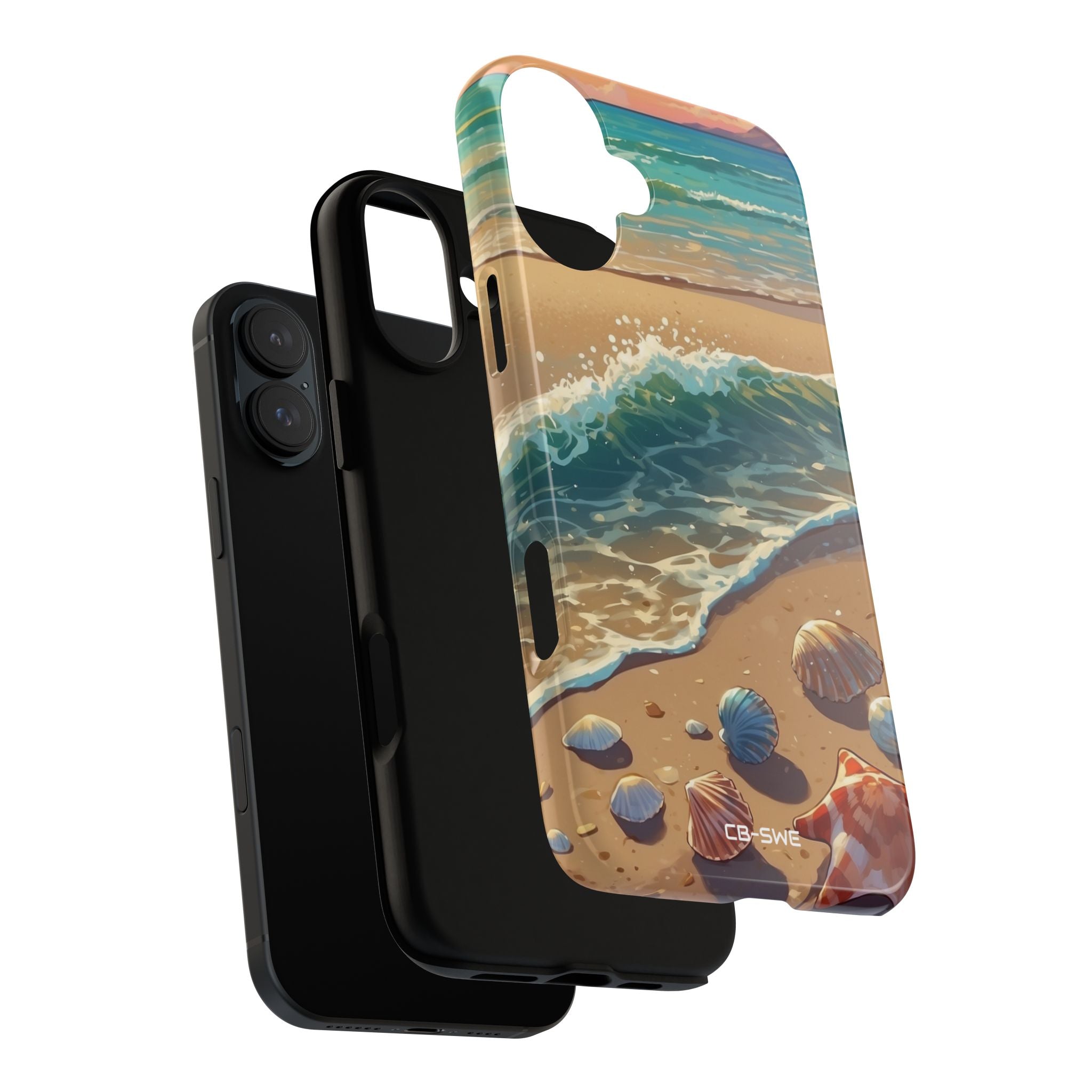 Seashells Kiss Shore - iPhone Case