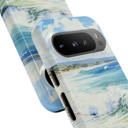 Serene Coastal Watercolors - Google Pixel Case