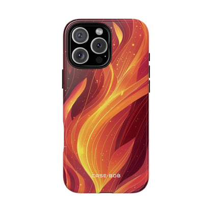 Flaming Flow iPhone 16 Pro Max Case - Tough